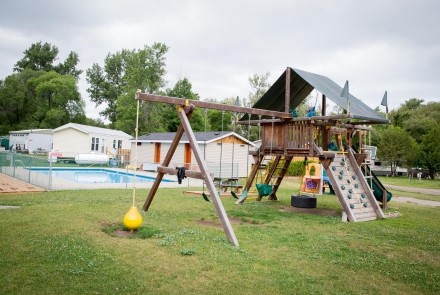 Play and Pool area at Craigleith Carefree RV Resort