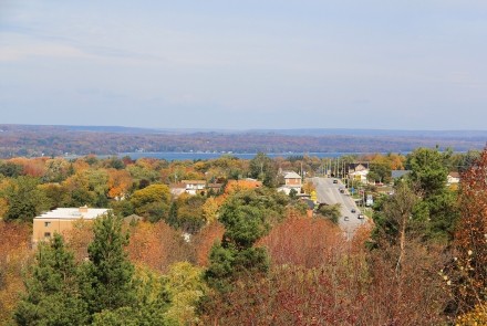 View from the Centennial Tower looking north to Georgian Bay