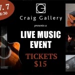 Live Music Event presented by Craig Gallery.
