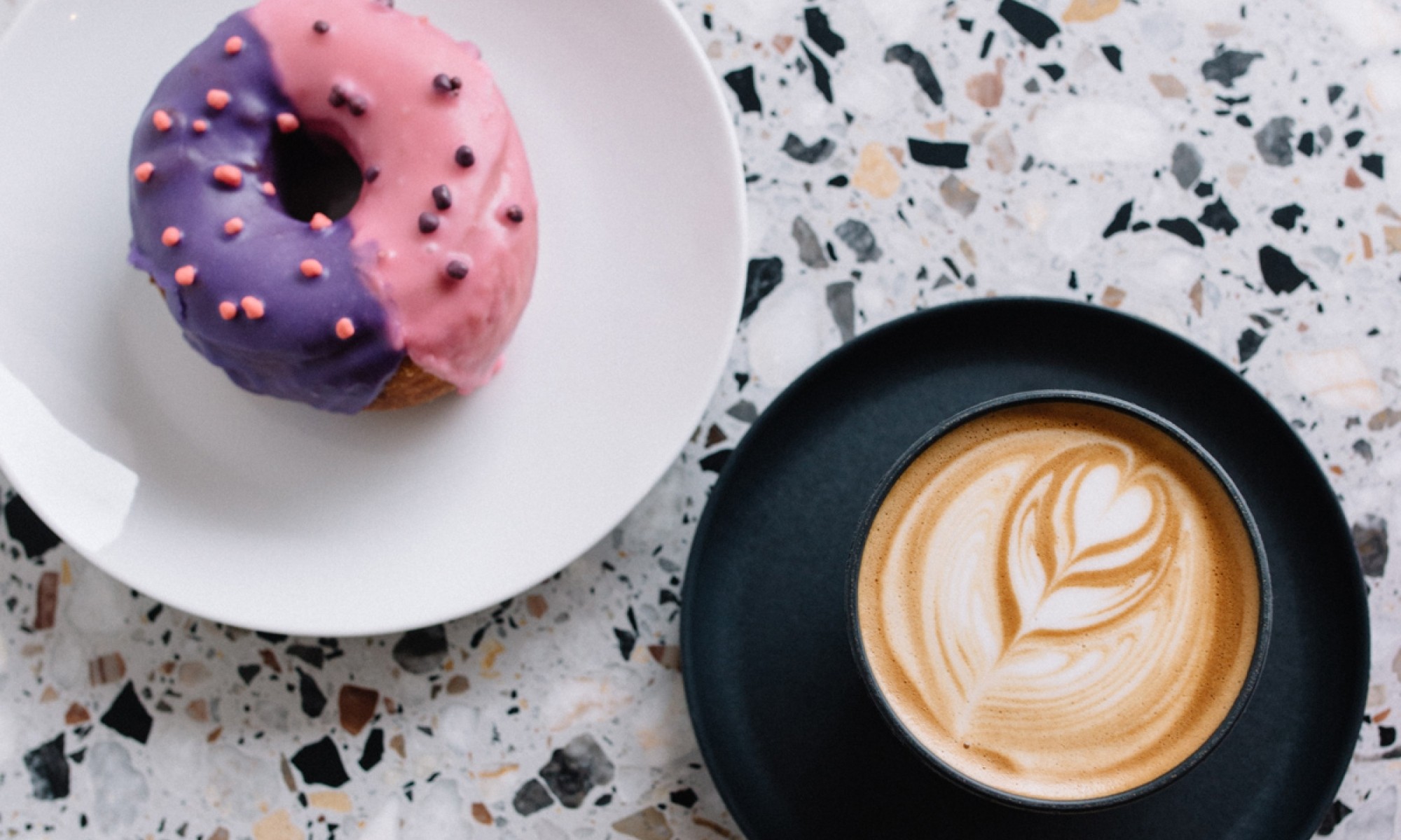 Coffee and donut