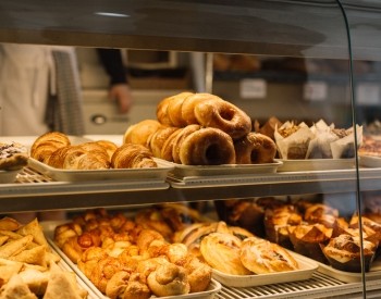 Baked goods display