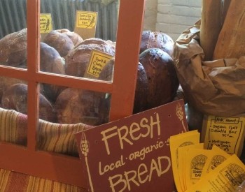 fresh bread at the market